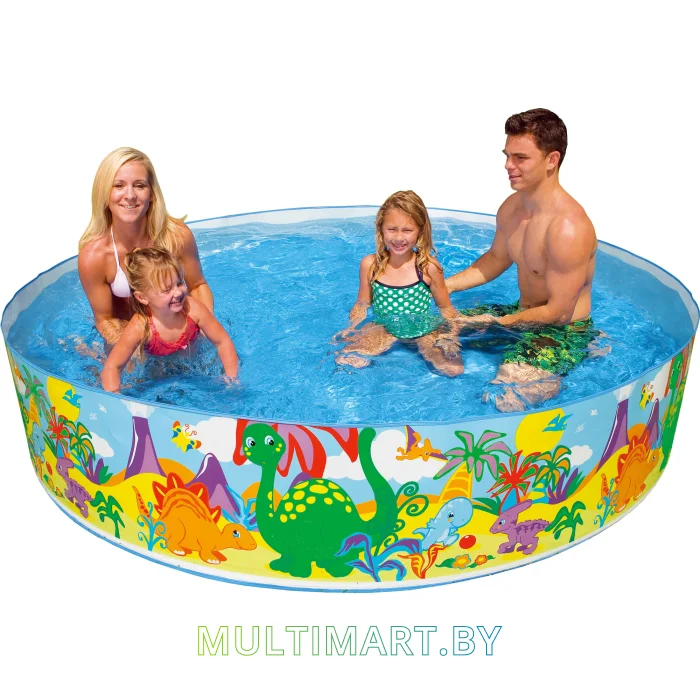 Каркасный бассейн Intex Dinosaur Snapset 244x46 (58472)